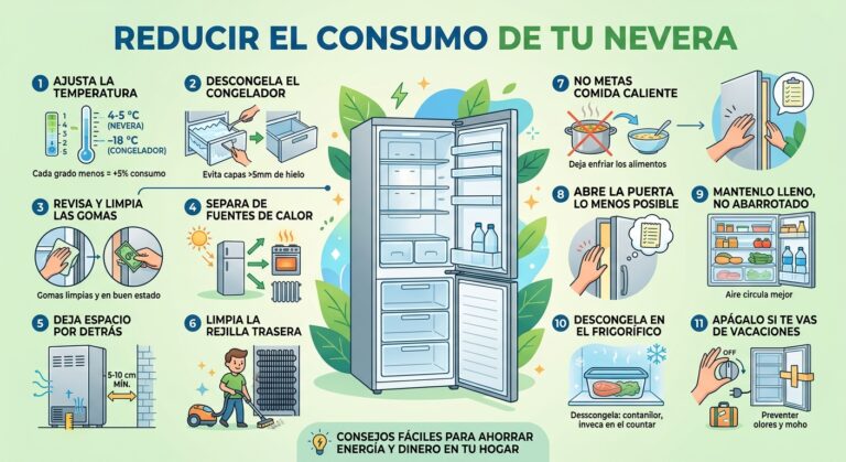 Cuánto consume una nevera al mes y cómo reducirlo